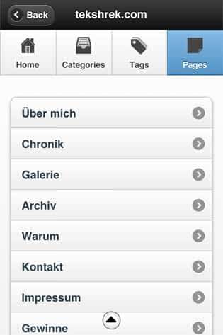WordPress PDA & iPhone